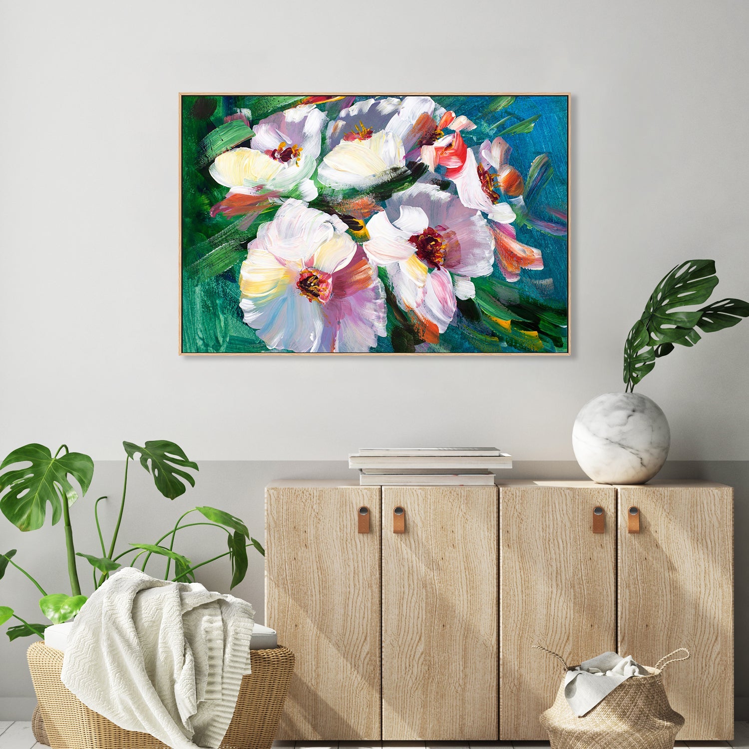 Springtime Serenade, Style A, Hand-Painted Canvas