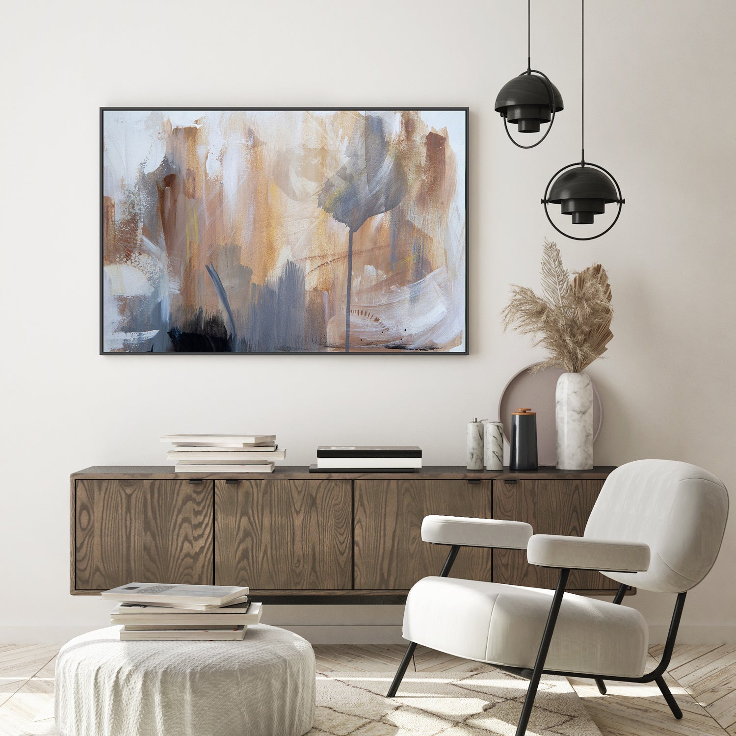 The Neutral Zone, Hand-Painted Canvas