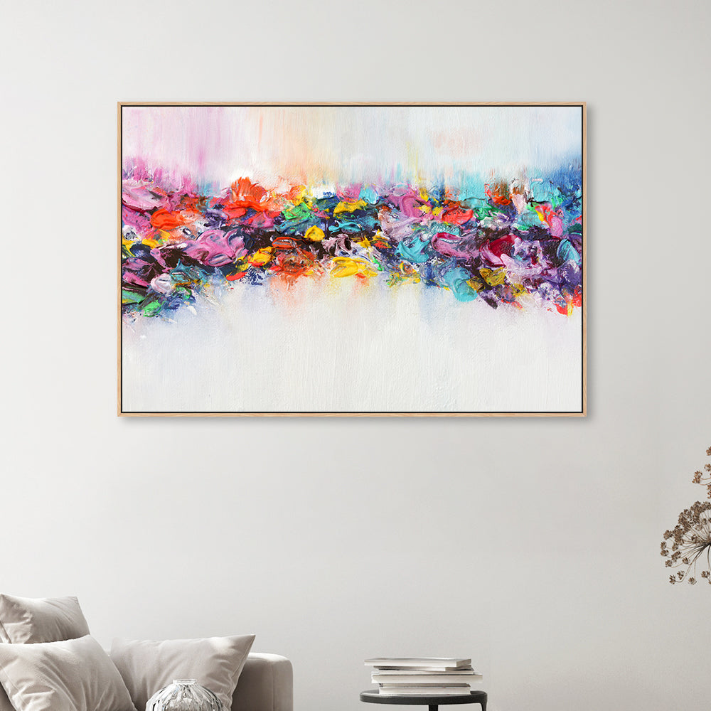 Rainbow Symphony , Hand-painted Canvas