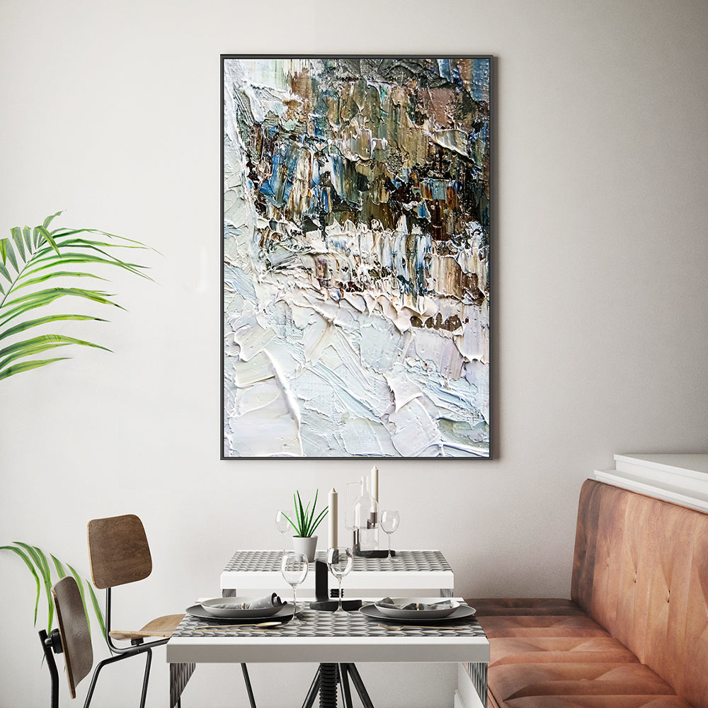 Snowy Alps , Hand-painted Canvas