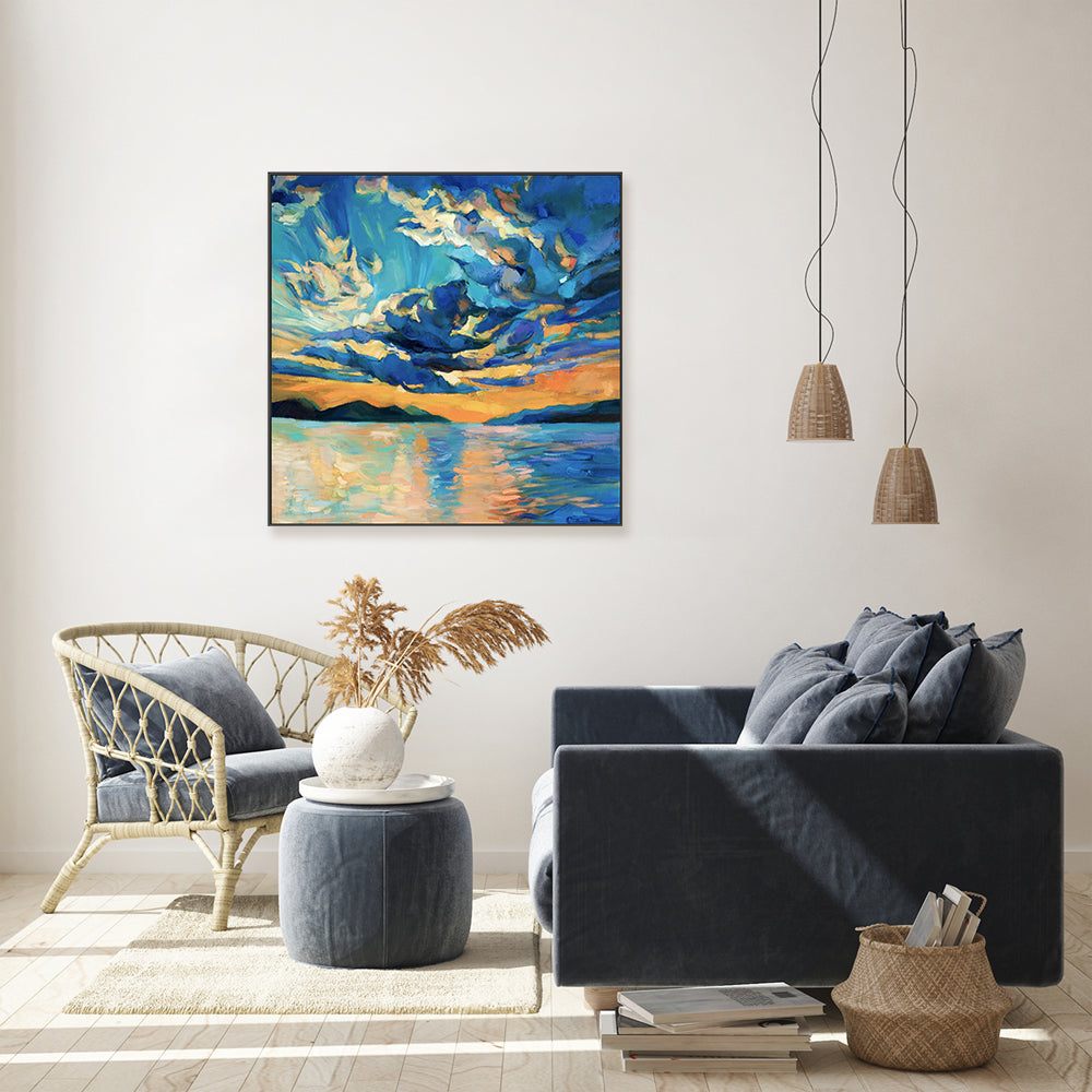 Summers Sky  , Hand-painted Canvas