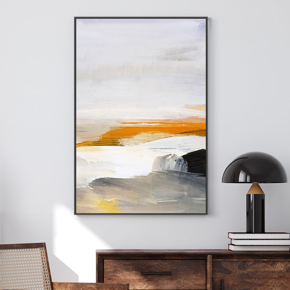 Warm Horizon, Style B , Hand-painted Canvas