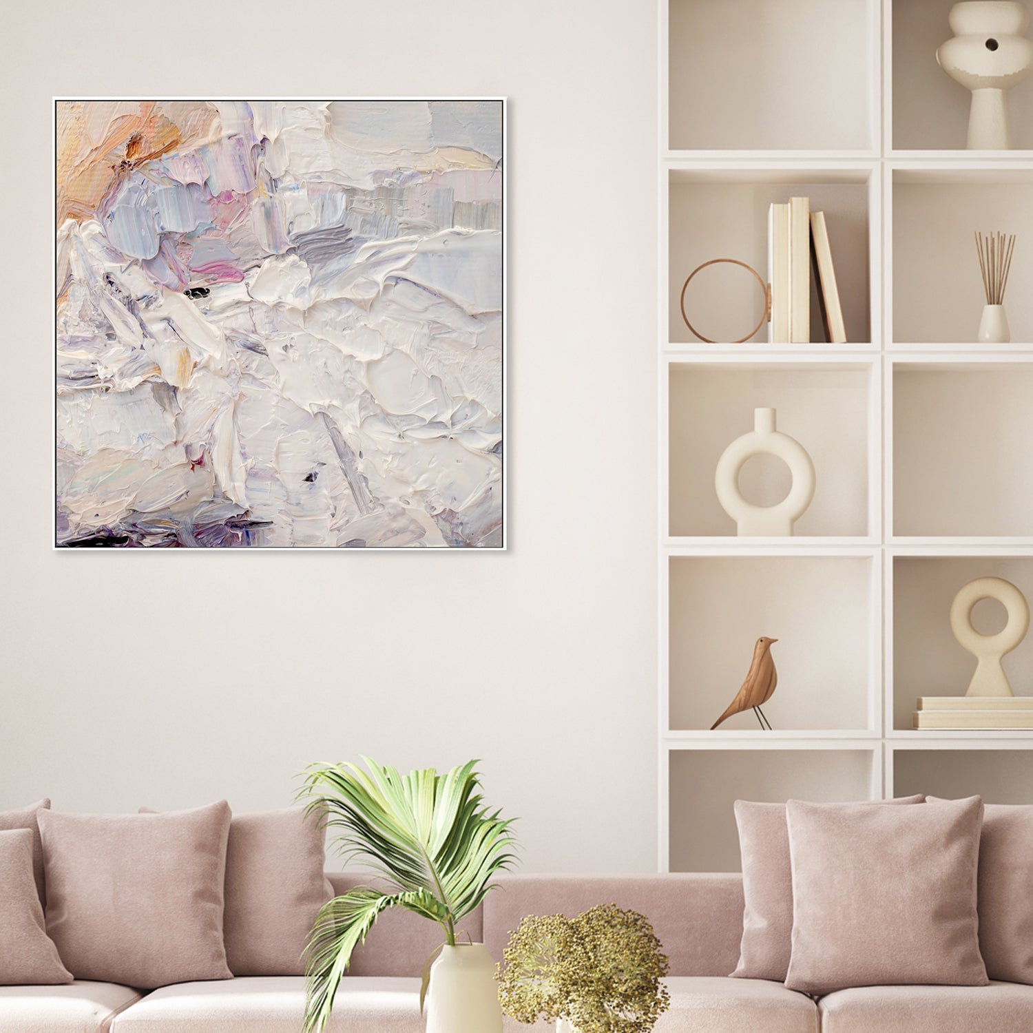 Soft and Light , Hand-painted Canvas