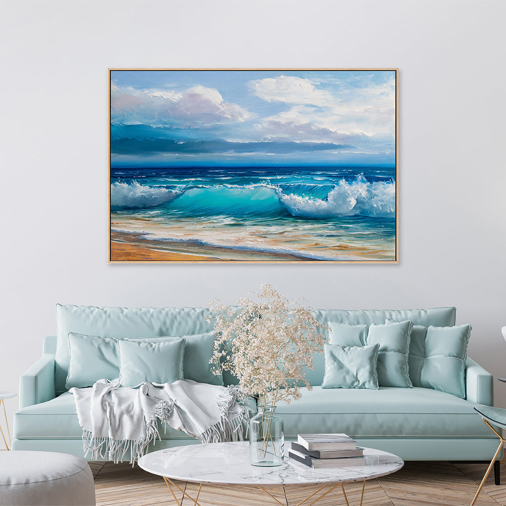 Crashing Waves  , Hand-painted Canvas