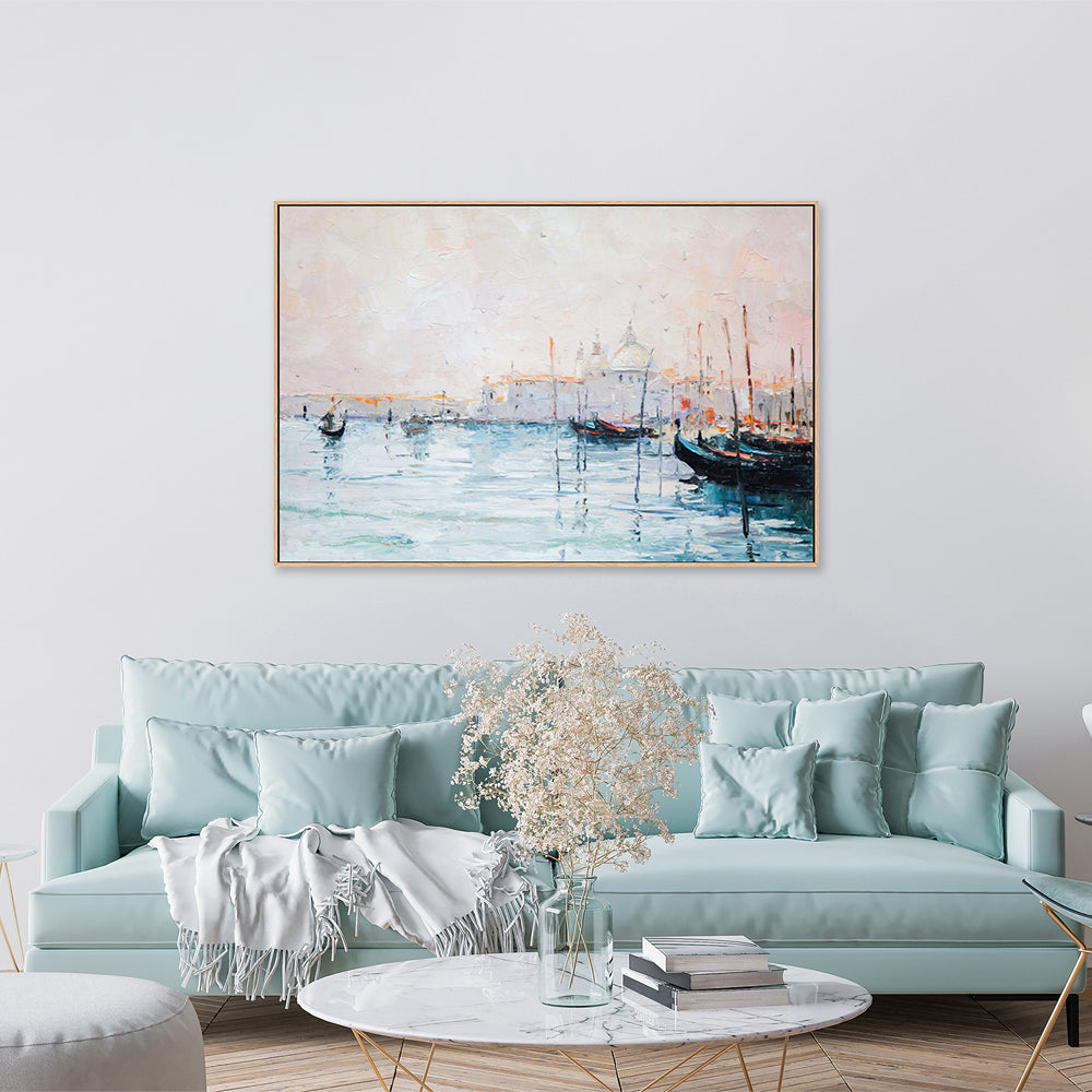 The Canal , Hand-painted Canvas