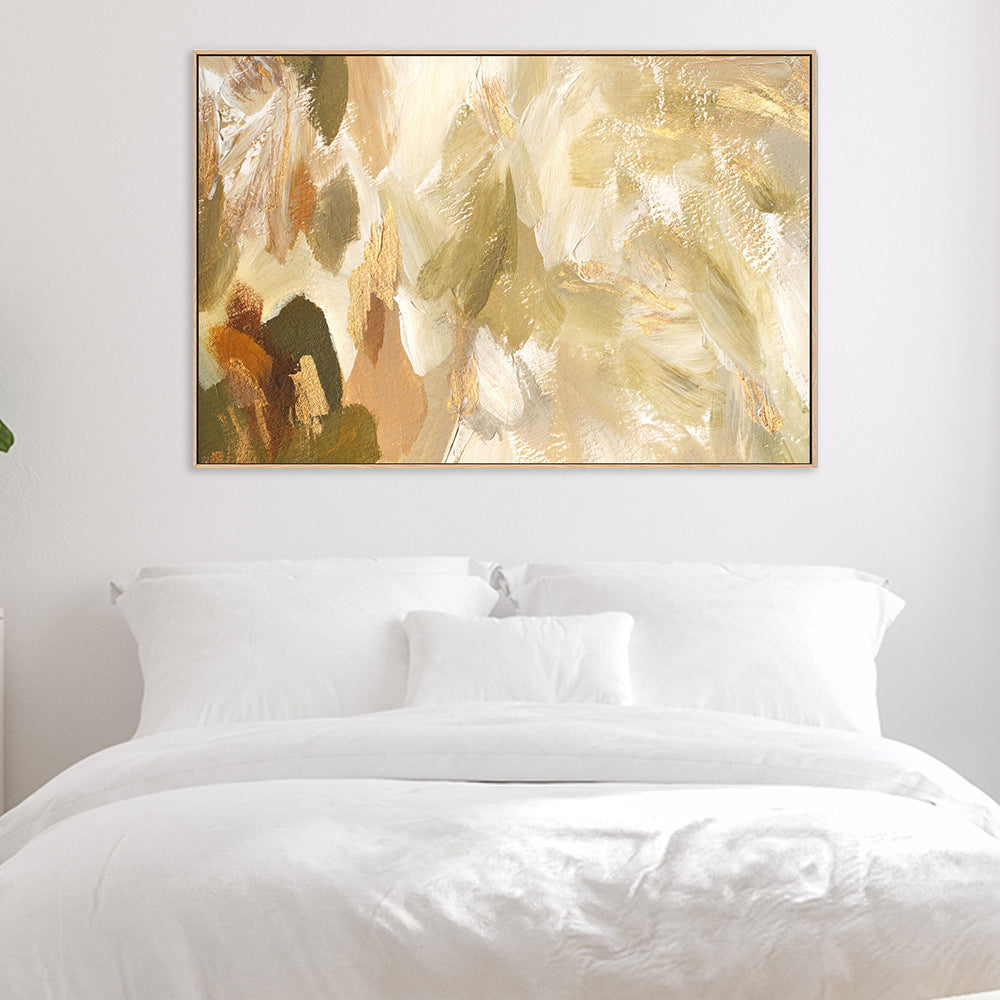 Waves of Gold, Style C , Hand-painted Canvas