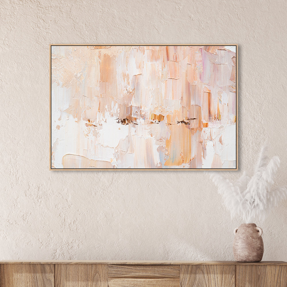 Soft Blush, Style A , Hand-painted Canvas