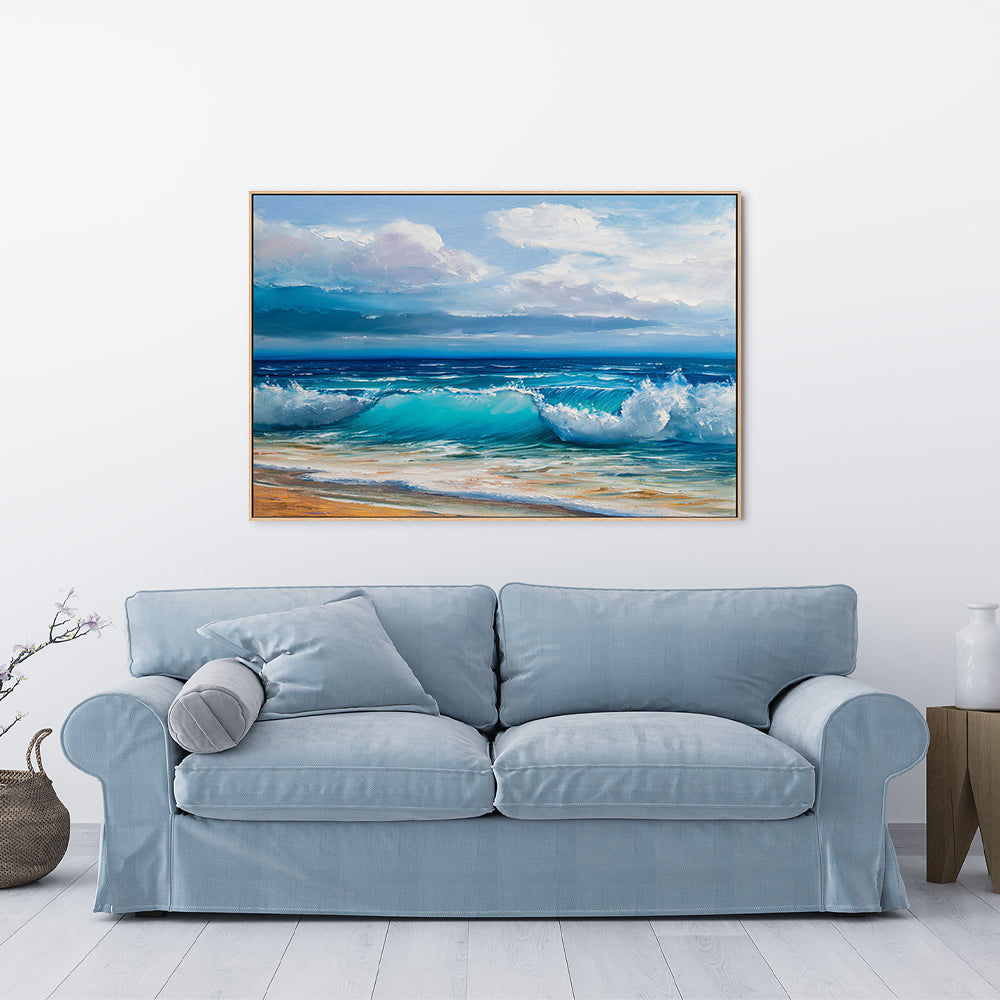 Crashing Waves  , Hand-painted Canvas