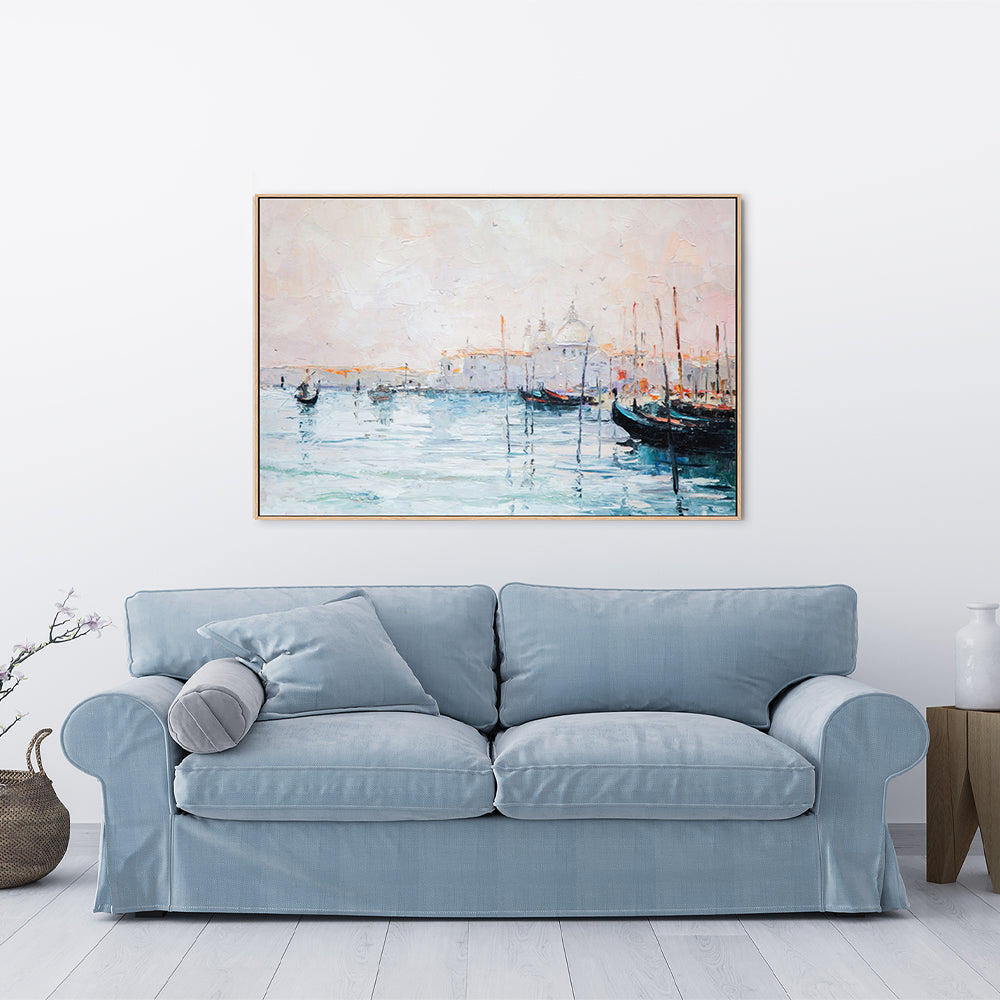 The Canal , Hand-painted Canvas