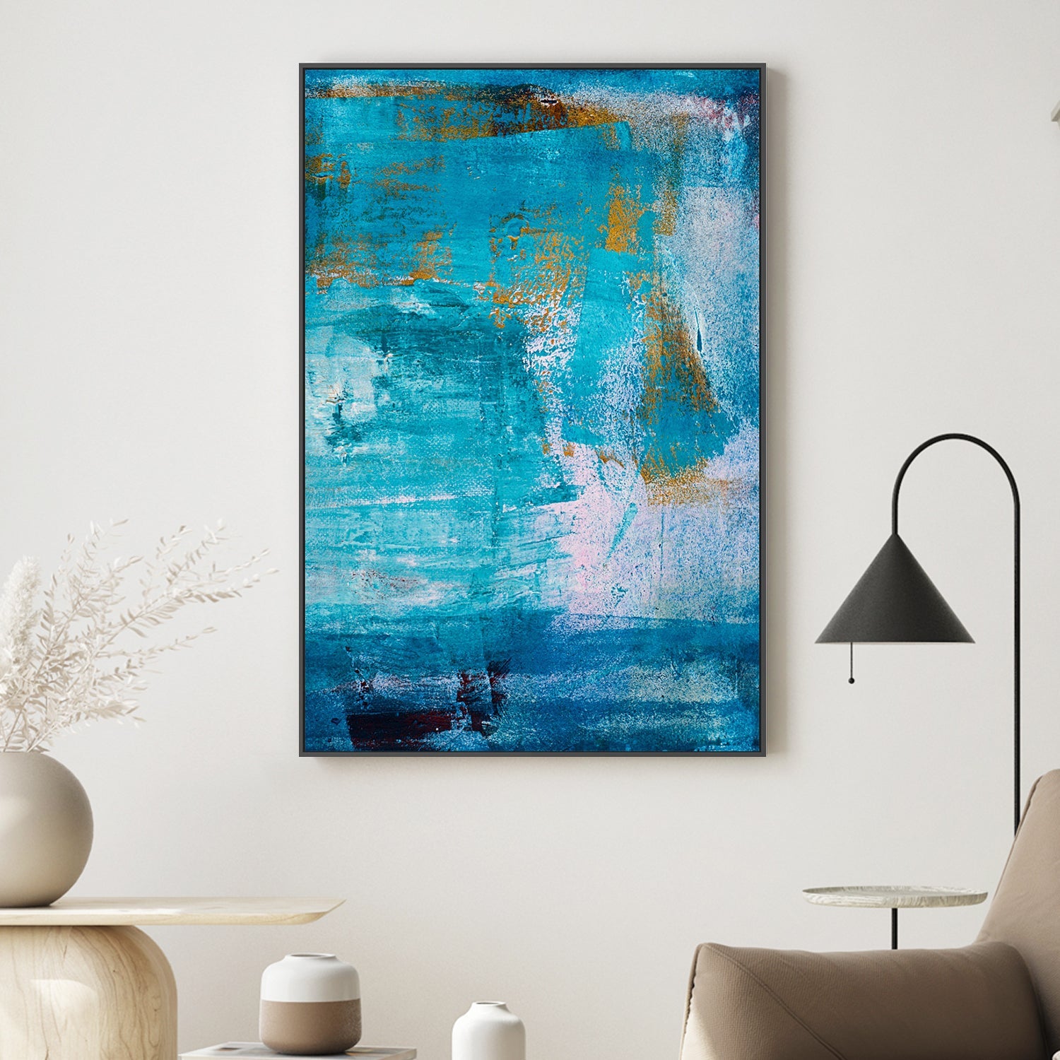 The Blues, Hand-Painted Canvas