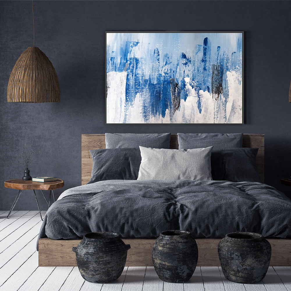 Where Water Meets Ice , Hand-painted Canvas