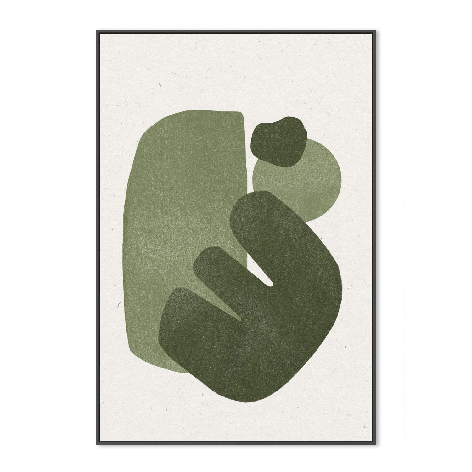 Modern Green Shapes , By THE MIUUS STUDIO