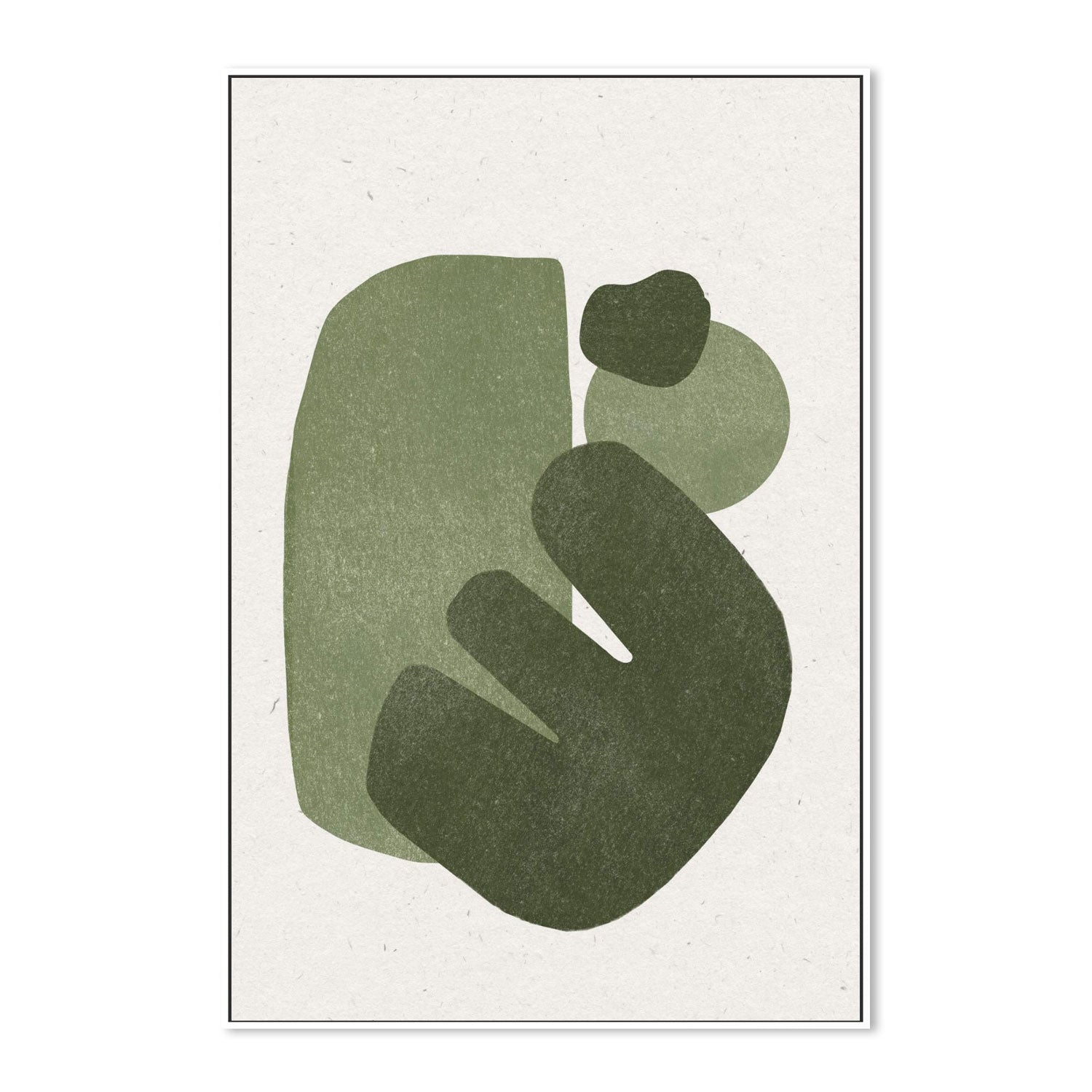 Modern Green Shapes , By THE MIUUS STUDIO