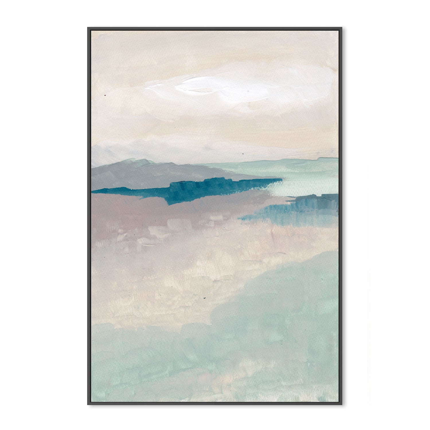 Tranquil Tides, Hand-Painted Canvas