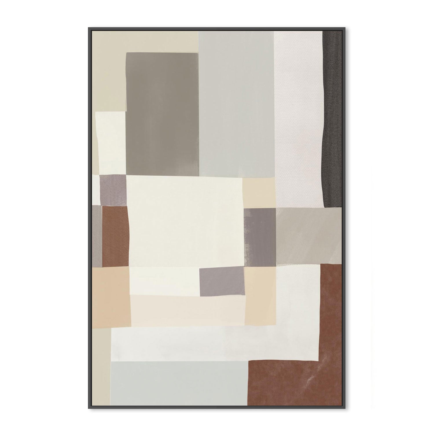 Neutral Geometric Abstract, By Little Dean