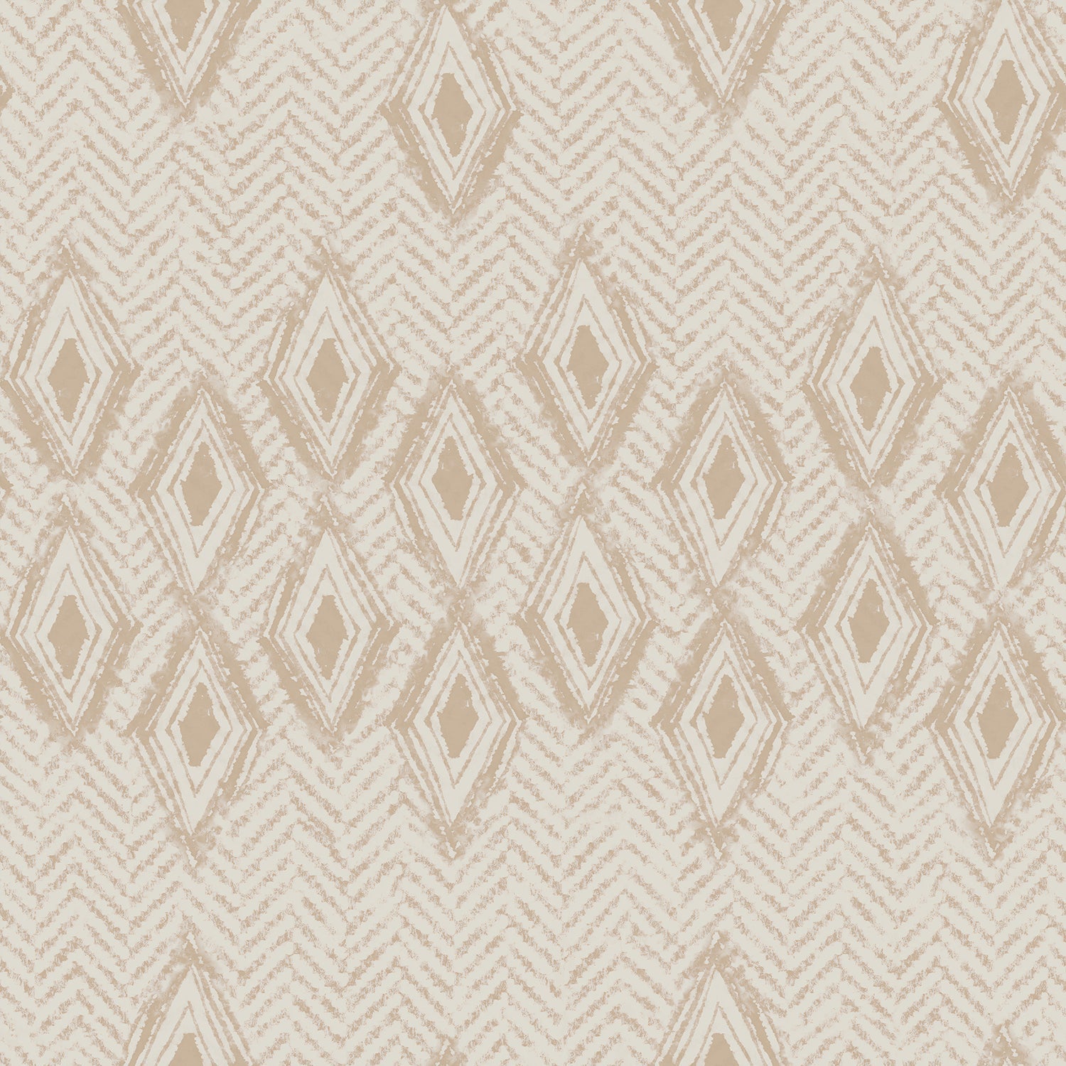 Rustic Diamond Chevron Natural, Wallpaper