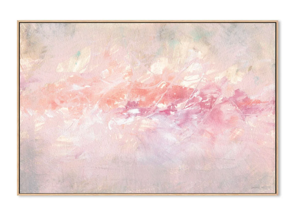 THROUGH THE PINK FOG, STYLE A , BY DANHUI NAI OAK FRAMED CANVAS 70x100cm