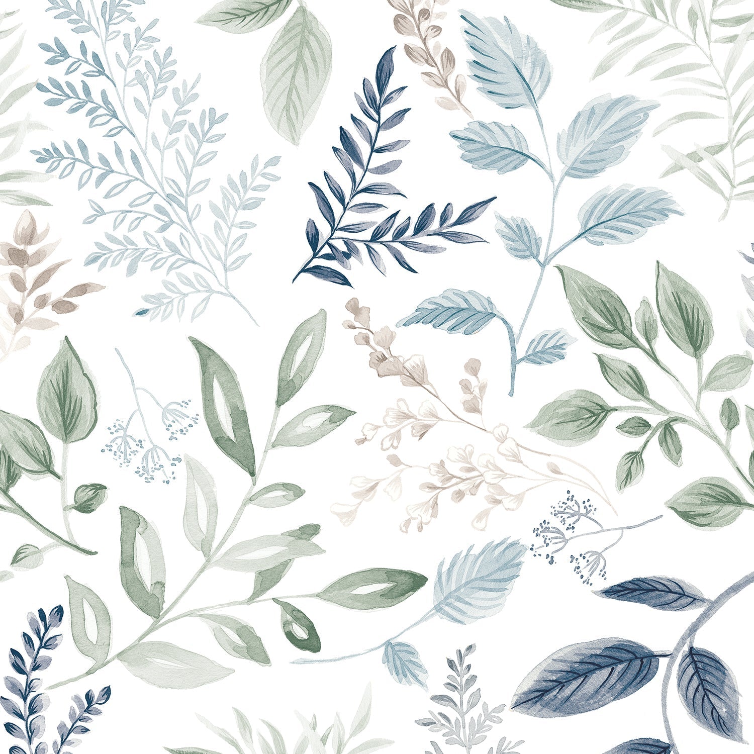 Sketchbook Garden Pattern Style B, Wallpaper