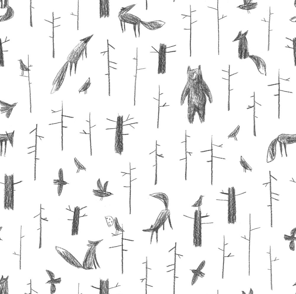 Sketched Forest Animals