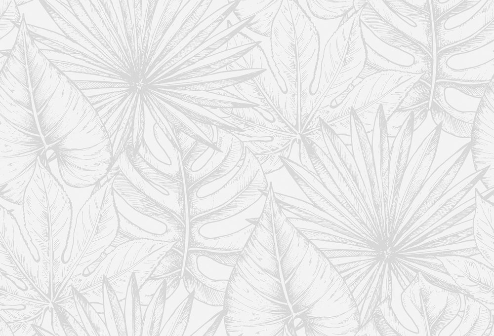 Soft Tone Sketched Botanicals Wallpaper