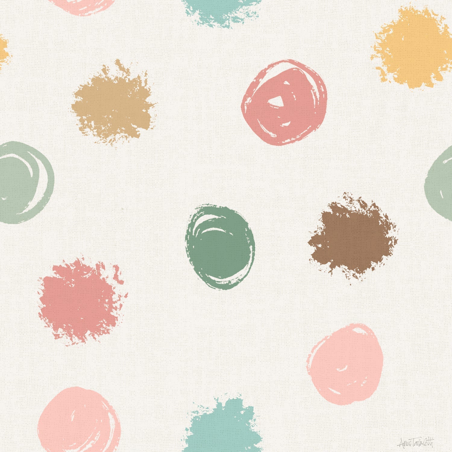 Spring Delight Pattern, Style A, Wallpaper