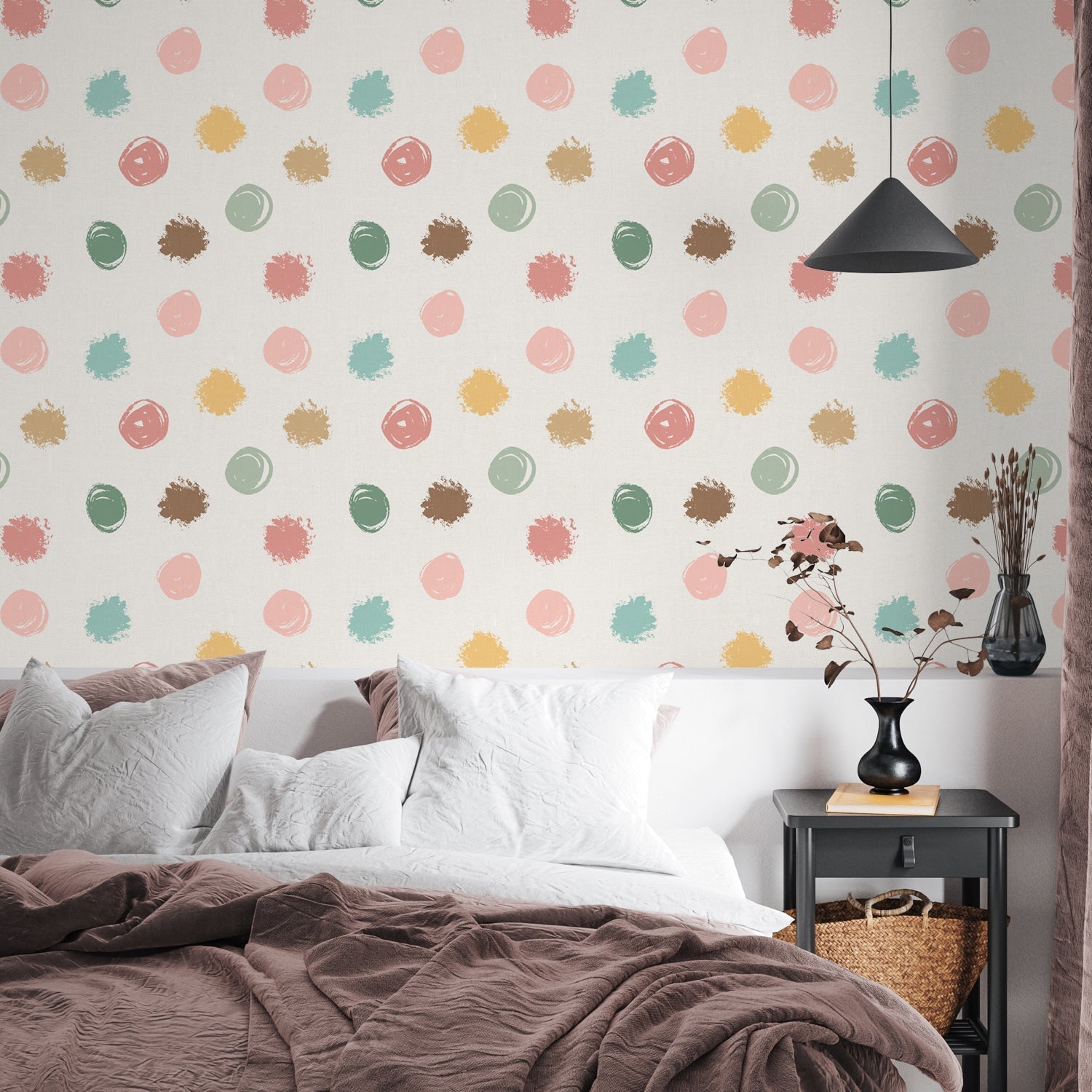 Spring Delight Pattern, Style A, Wallpaper