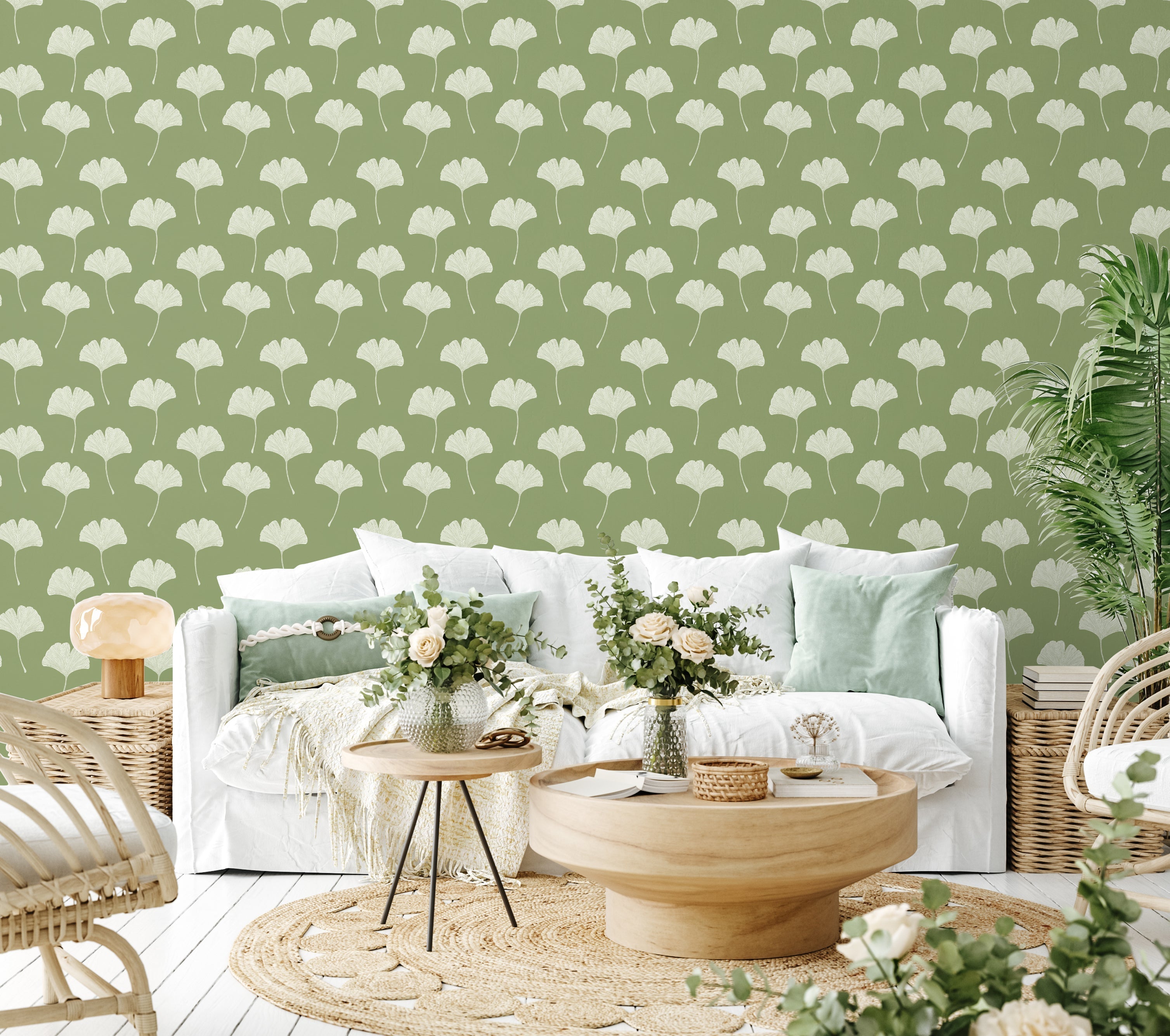 Springtime Pattern Warm, Style B, Wallpaper