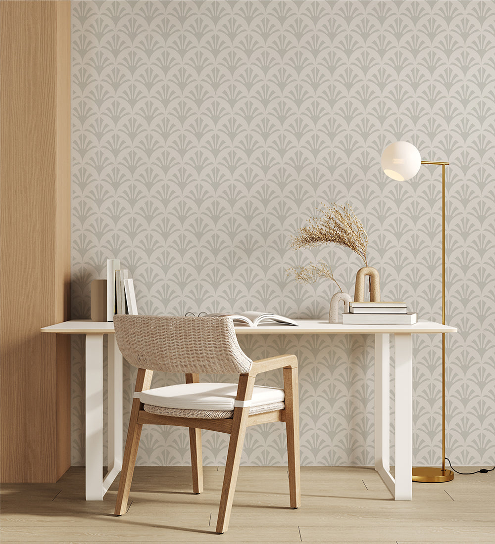 Square Deco, Style C, Wallpaper