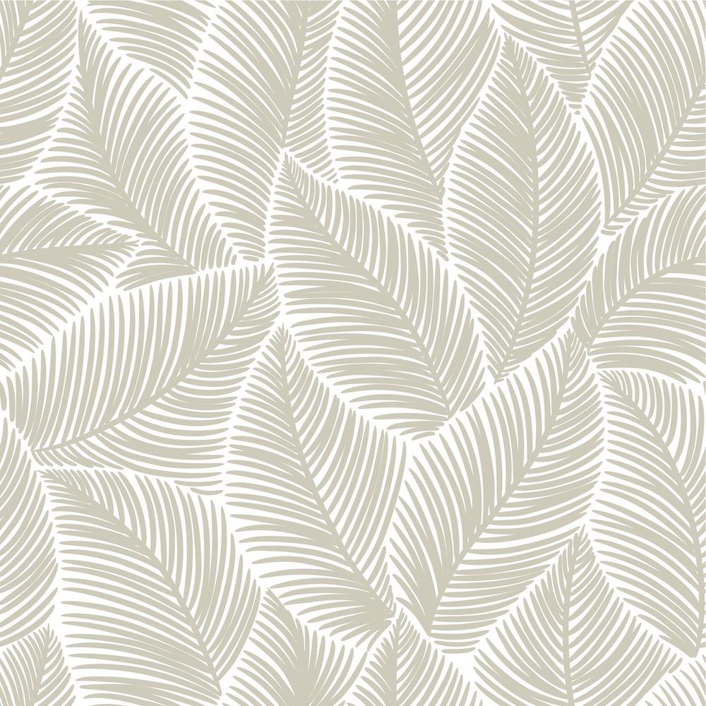 Tropical Beige Leaves-wallpaper-eco-friendly-easy-removal-GIOIA-WALL-ART