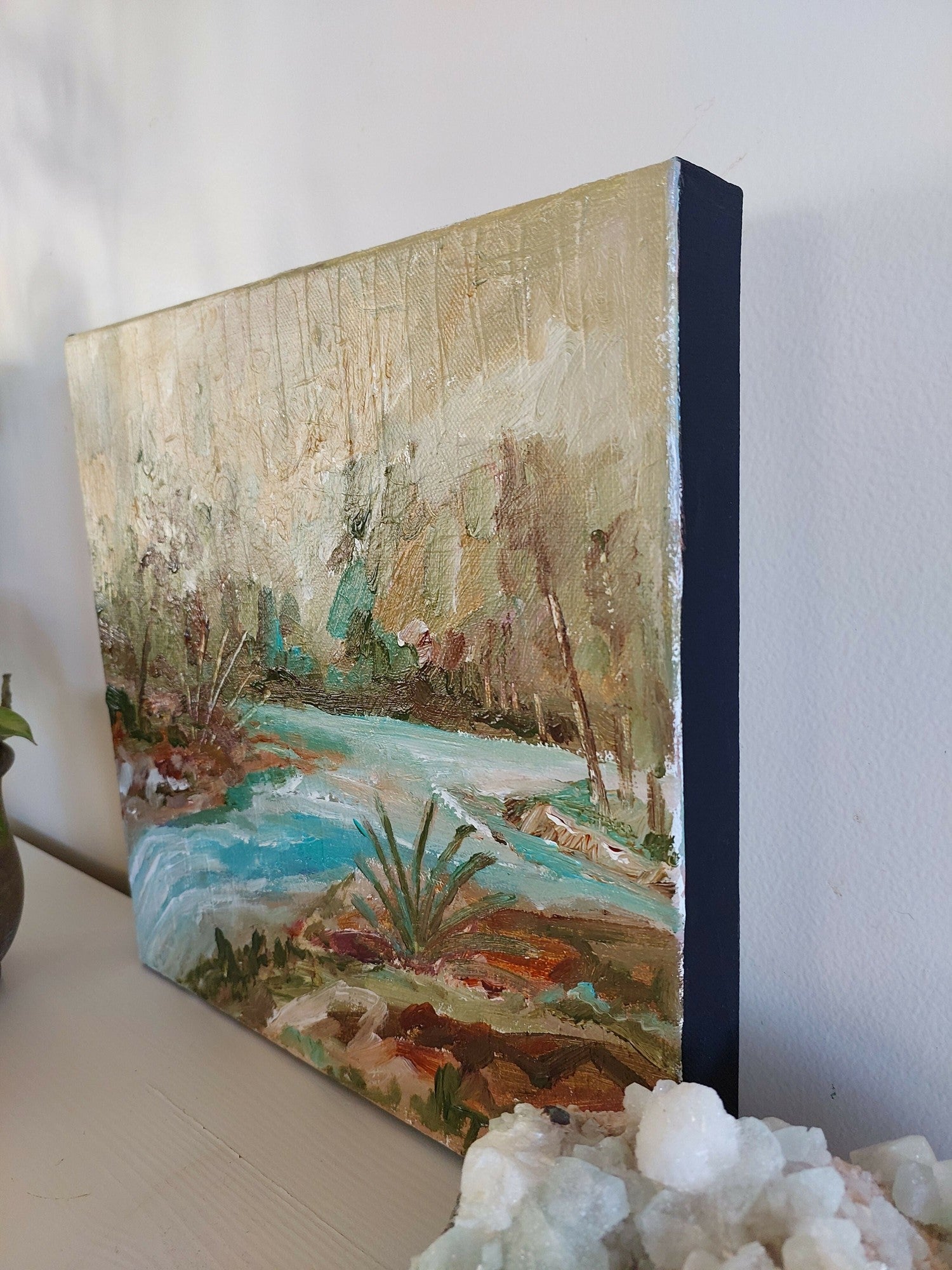 Quiet Spaces #2, Original Hand-Painted Canvas By Amanda Skye