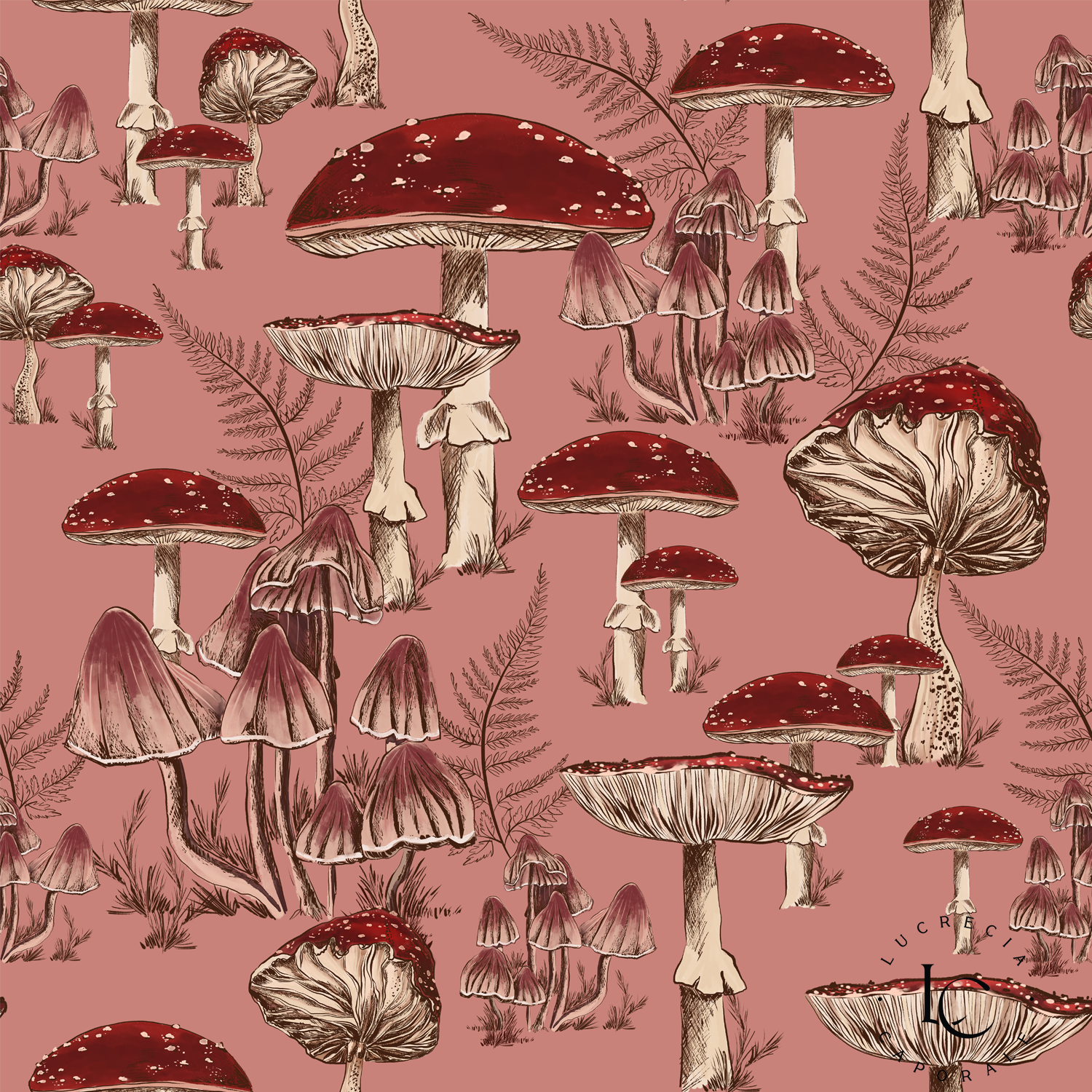 Blush Toadstool, Wallpaper