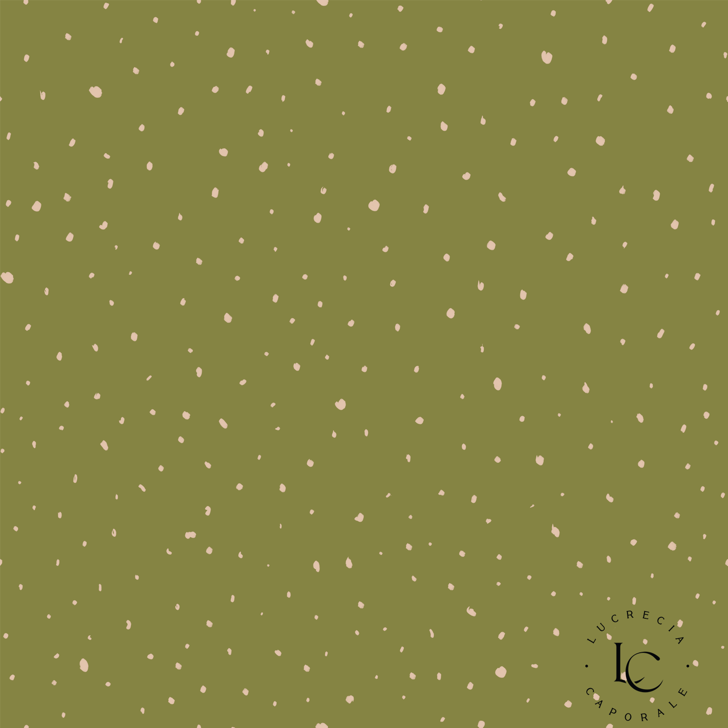 Little Mess Dots Green, Wallpaper