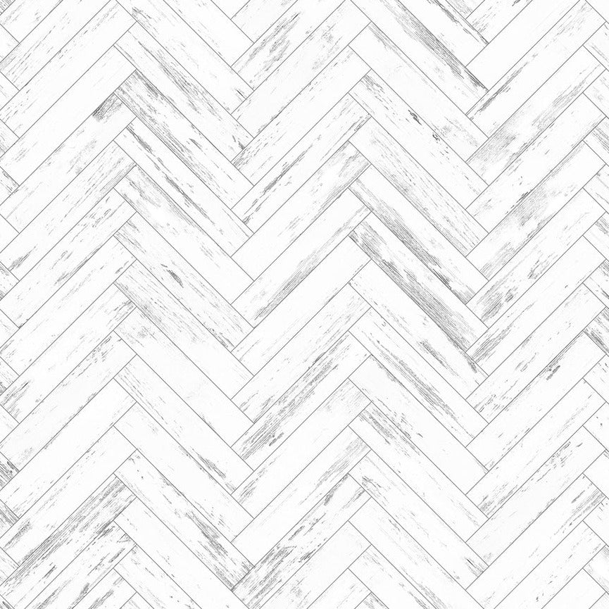 White Wood Subway Wallpaper