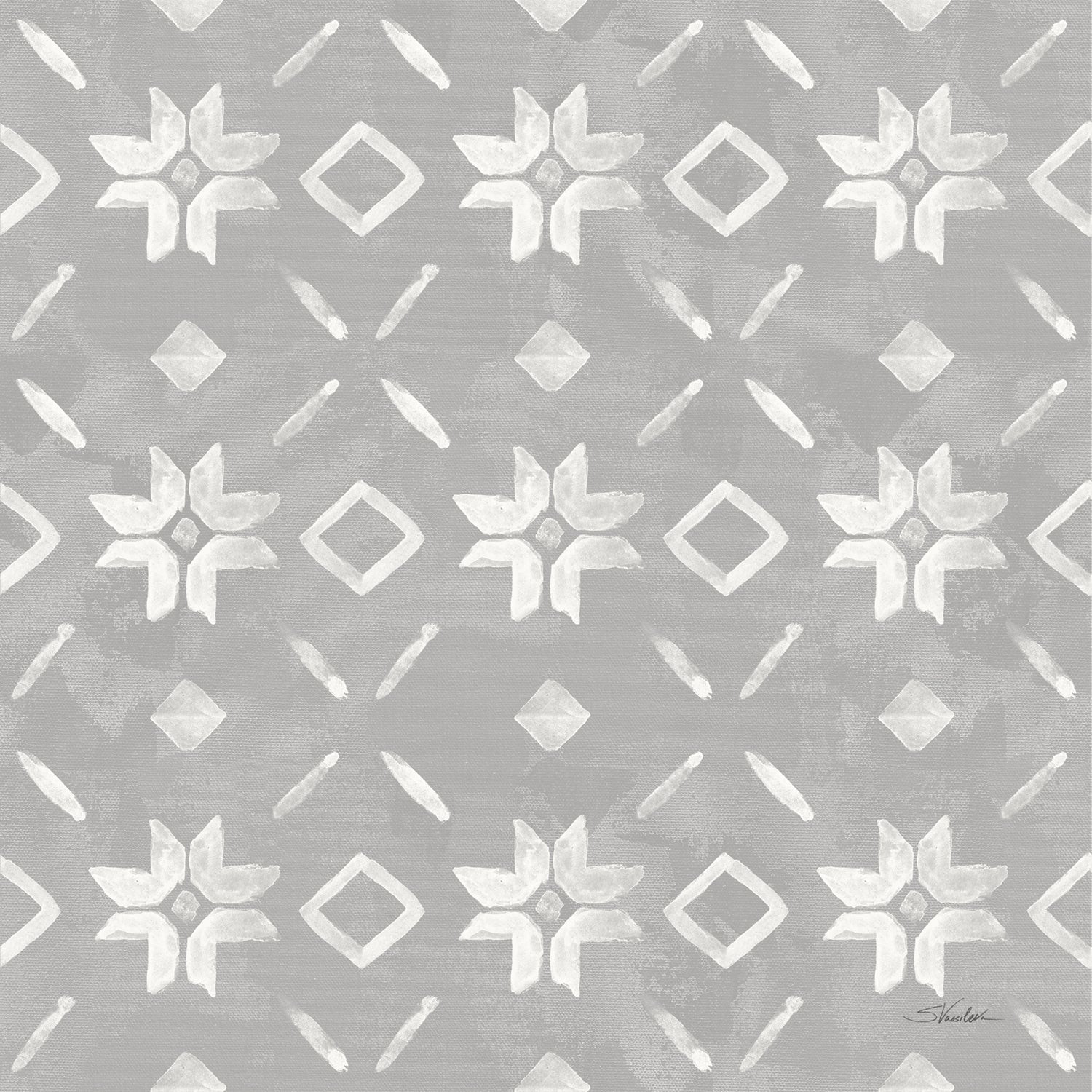 Winter Harmony Pattern, Style A, Wallpaper