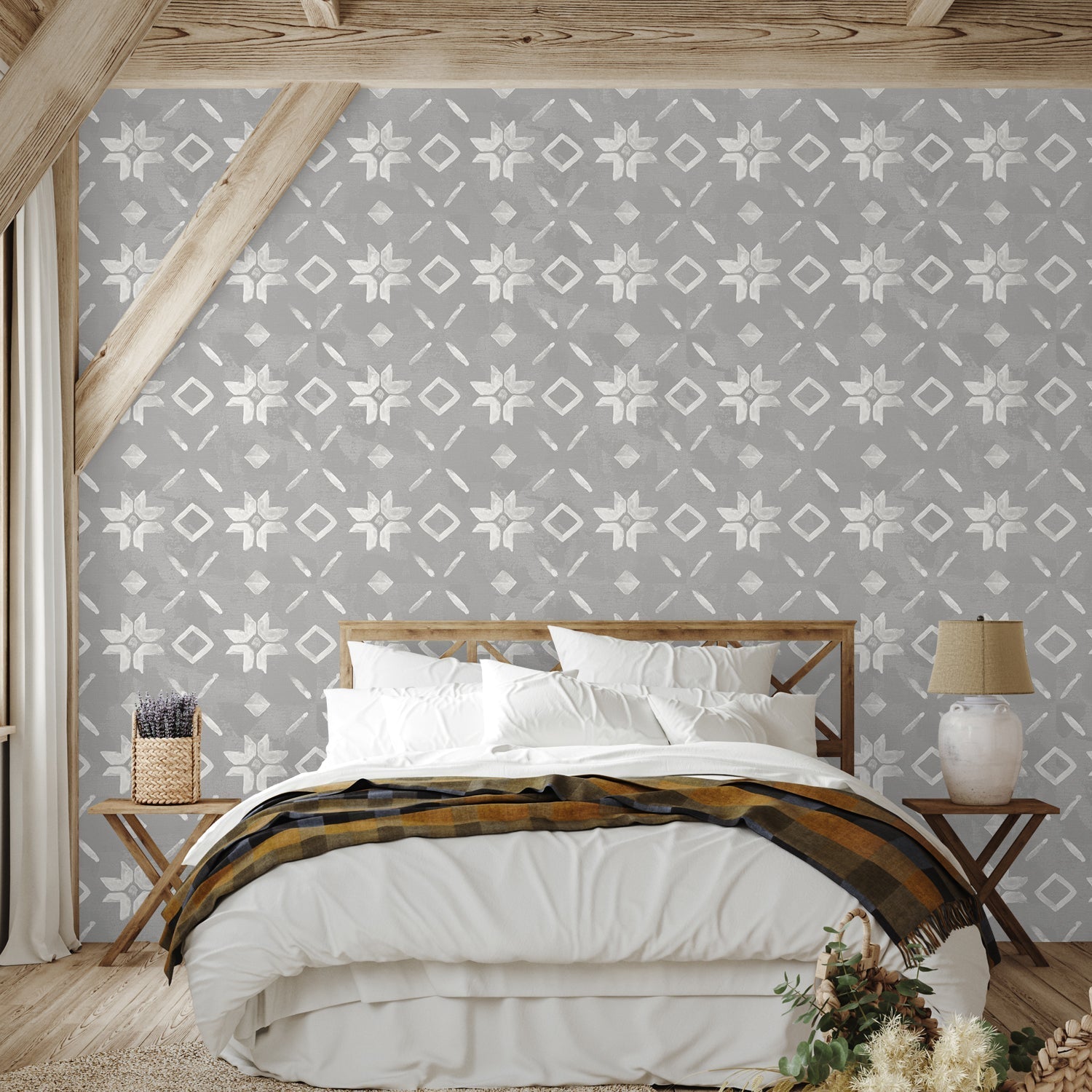 Winter Harmony Pattern, Style A, Wallpaper