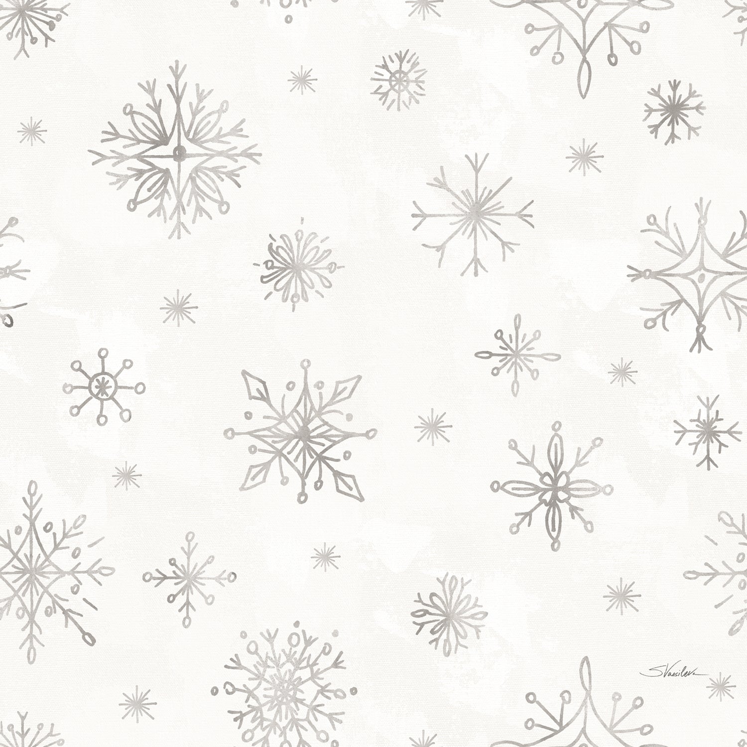 Winter Harmony Pattern, Style B, Wallpaper