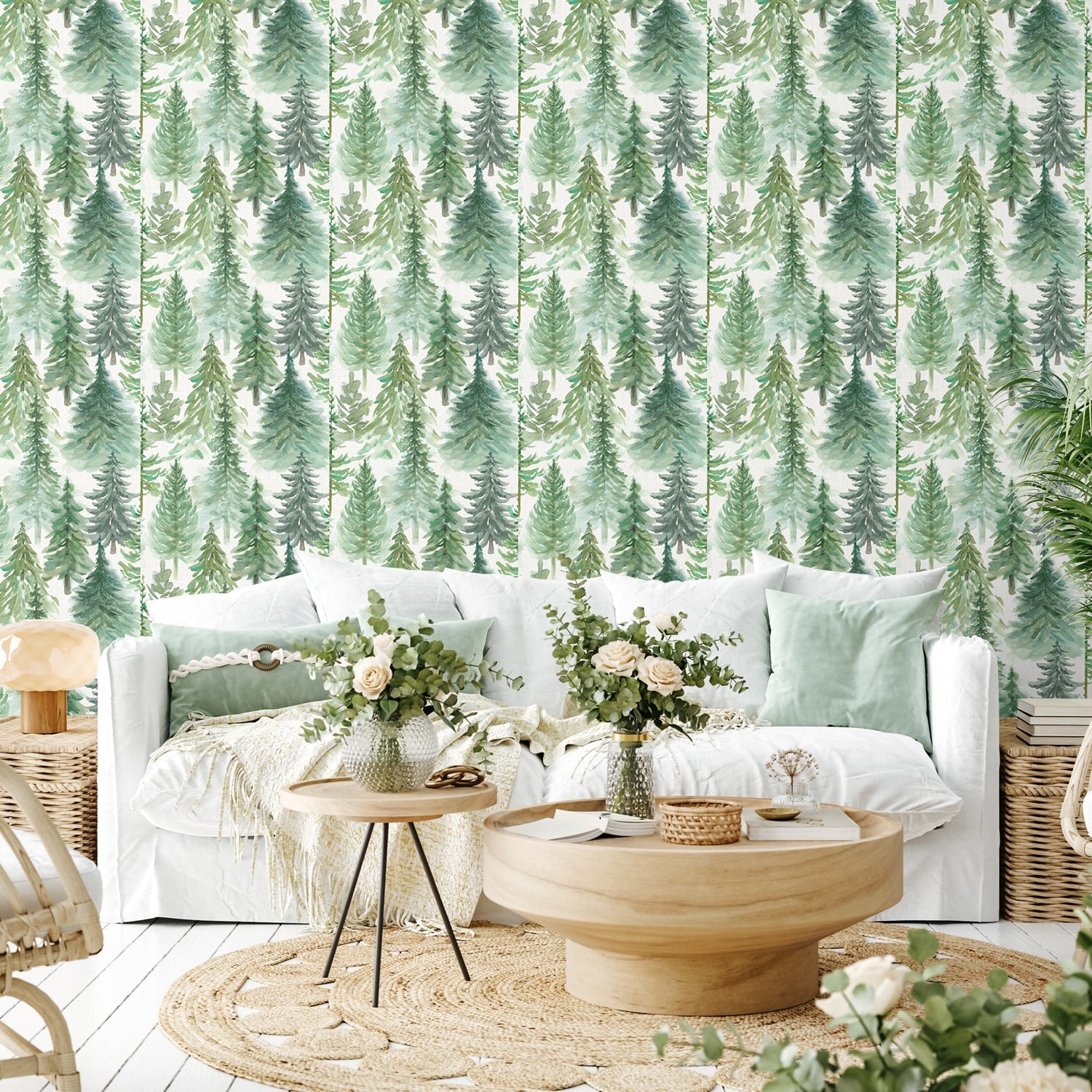 Wooded Winter Pattern I, Wallpaper