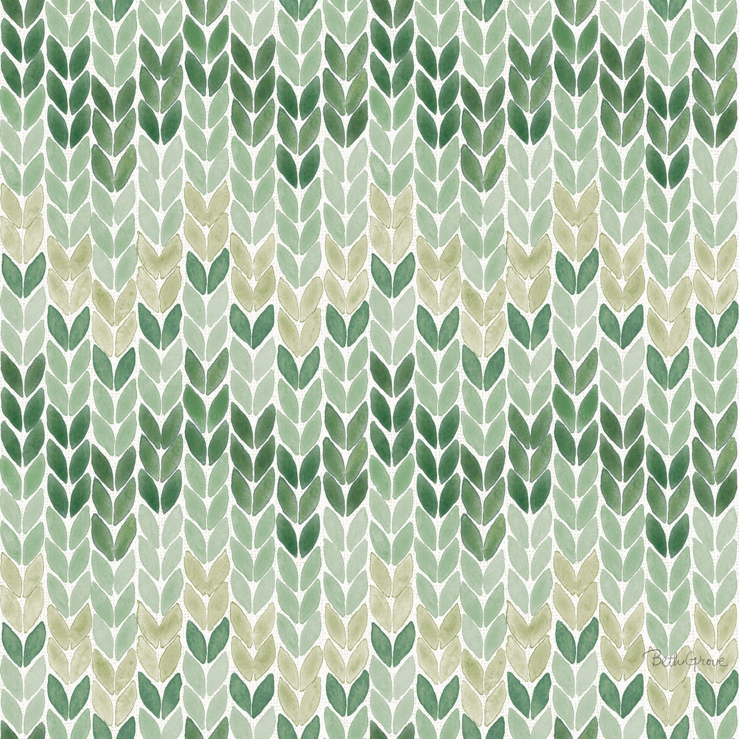 Wooded Winter Pattern II, Wallpaper