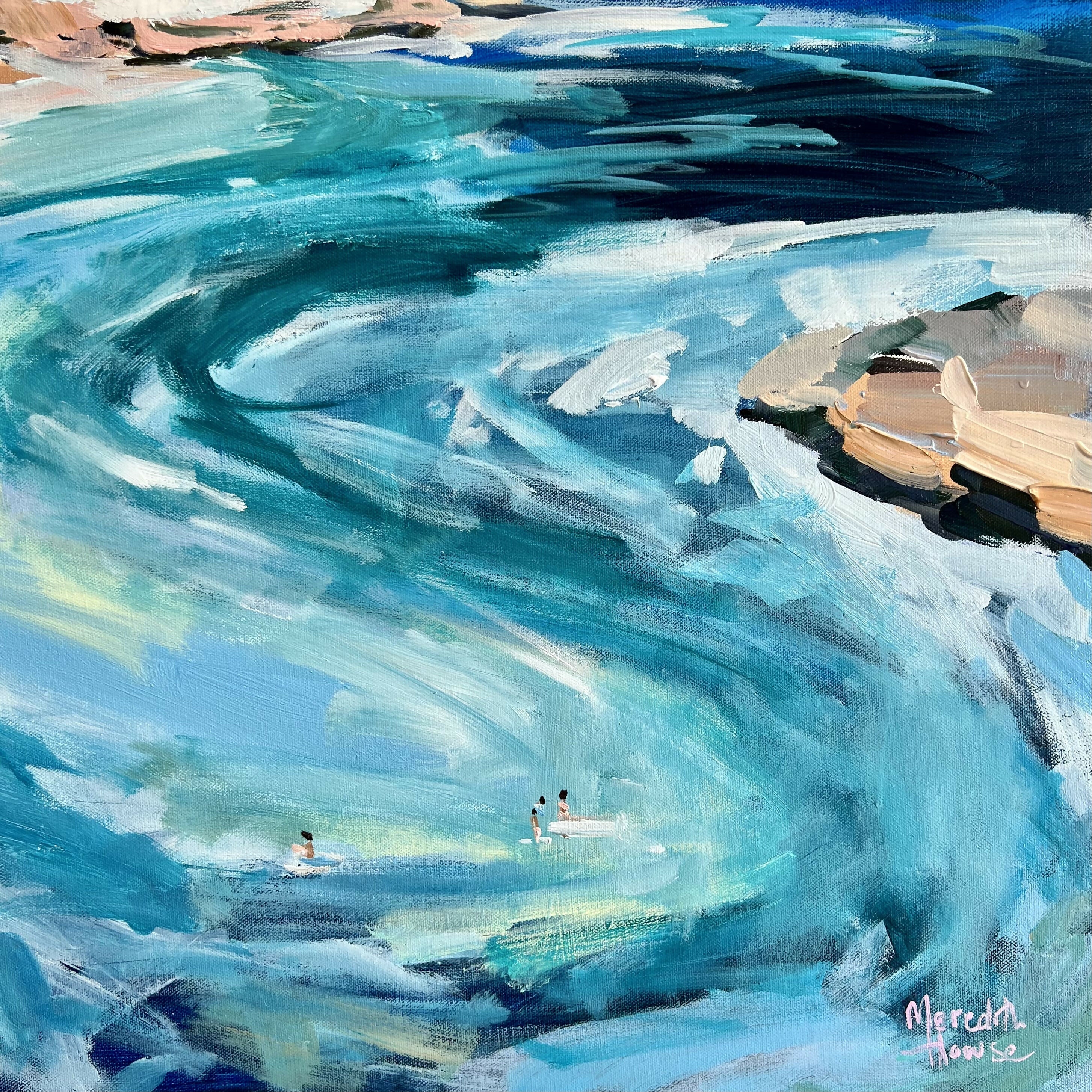 Ocean's Embrace, Original Hand-Painted Canvas By Meredith Howse