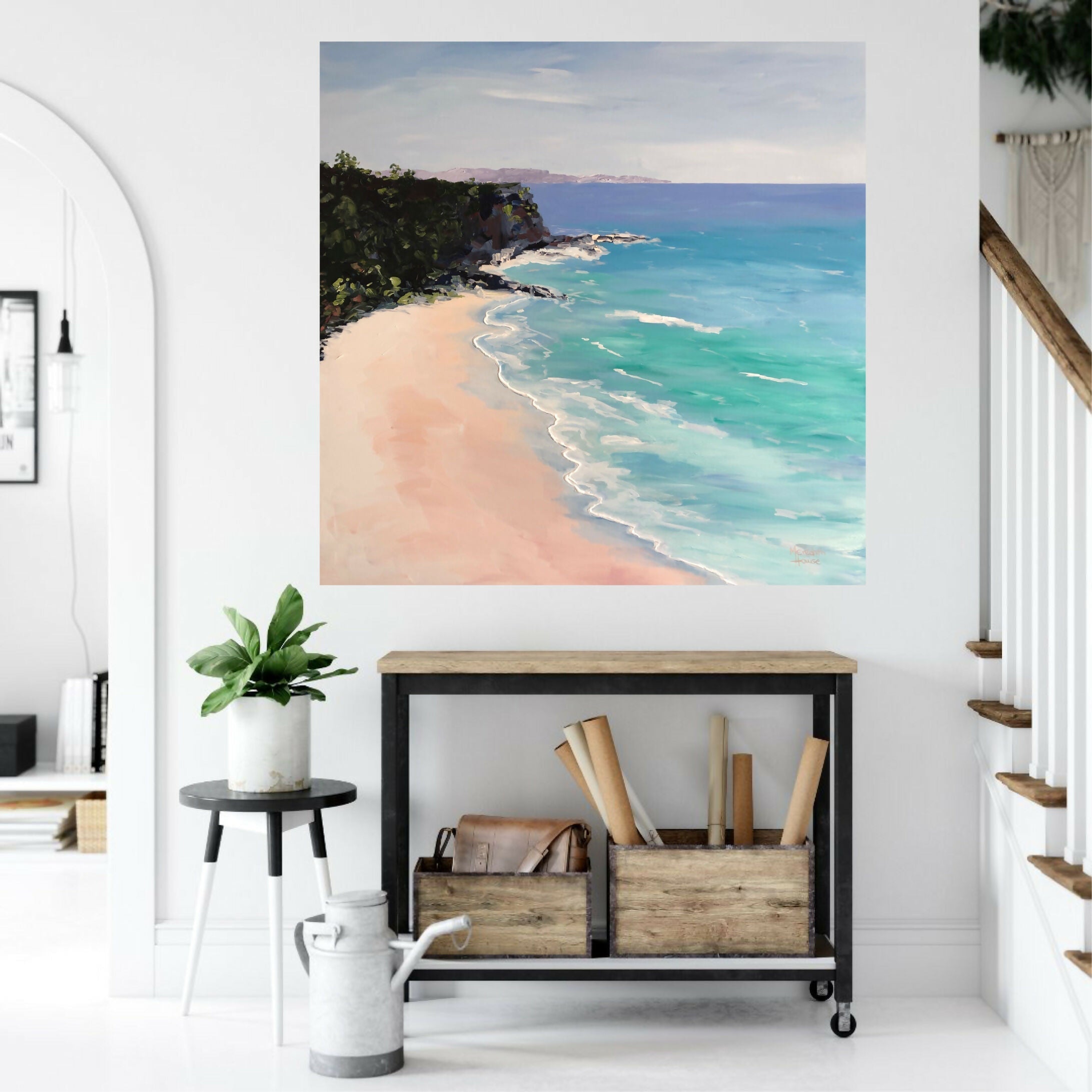 Sunshine Coast, Original Hand-Painted Canvas By Meredith Howse