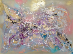 Celestial Symphony, Mixed Media On Canvas, 76x101.6cm, By Lori Burke