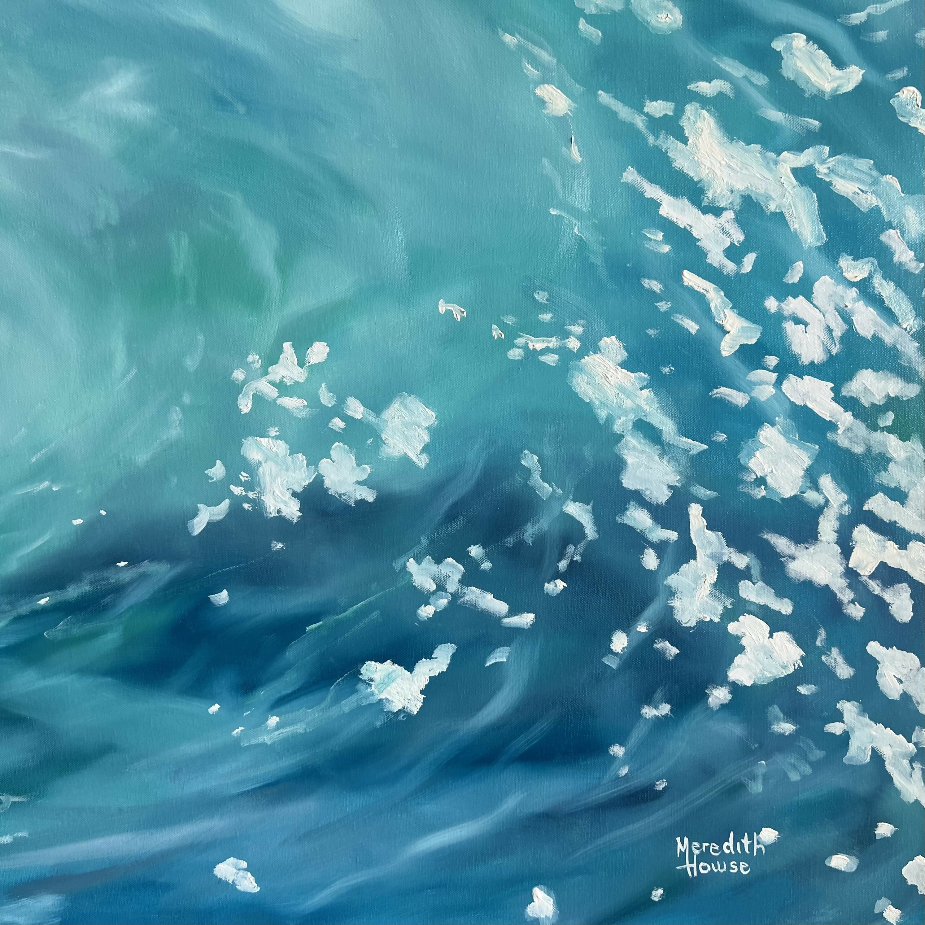 Shimmering Surf, Original Hand-Painted Canvas By Meredith Howse