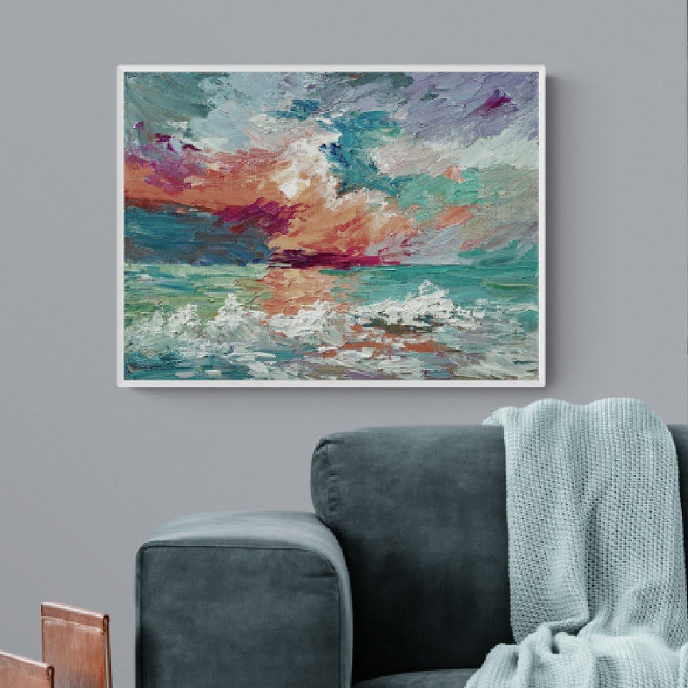 A Perfect Storm, Hand-painted Canvas-Framed-Canvas-Print-Poster-Gioia Wall Art