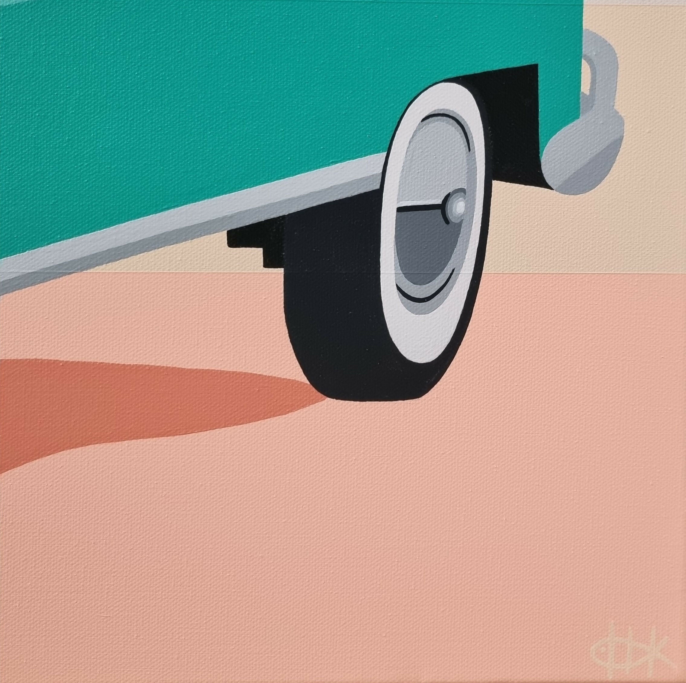 Summer Cruisin' #3,  Original Hand-Painted Canvas By Michelle Jirsensky