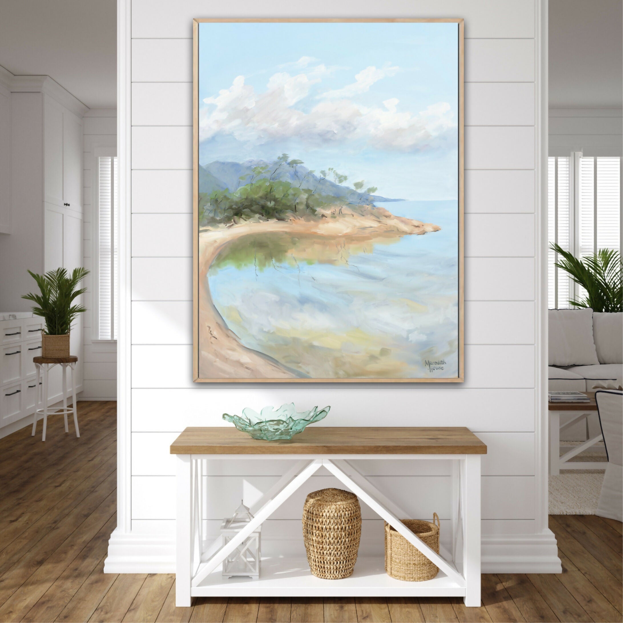 Honeymoon Bay, Tasmania, Original Hand-Painted Canvas By Meredith Howse