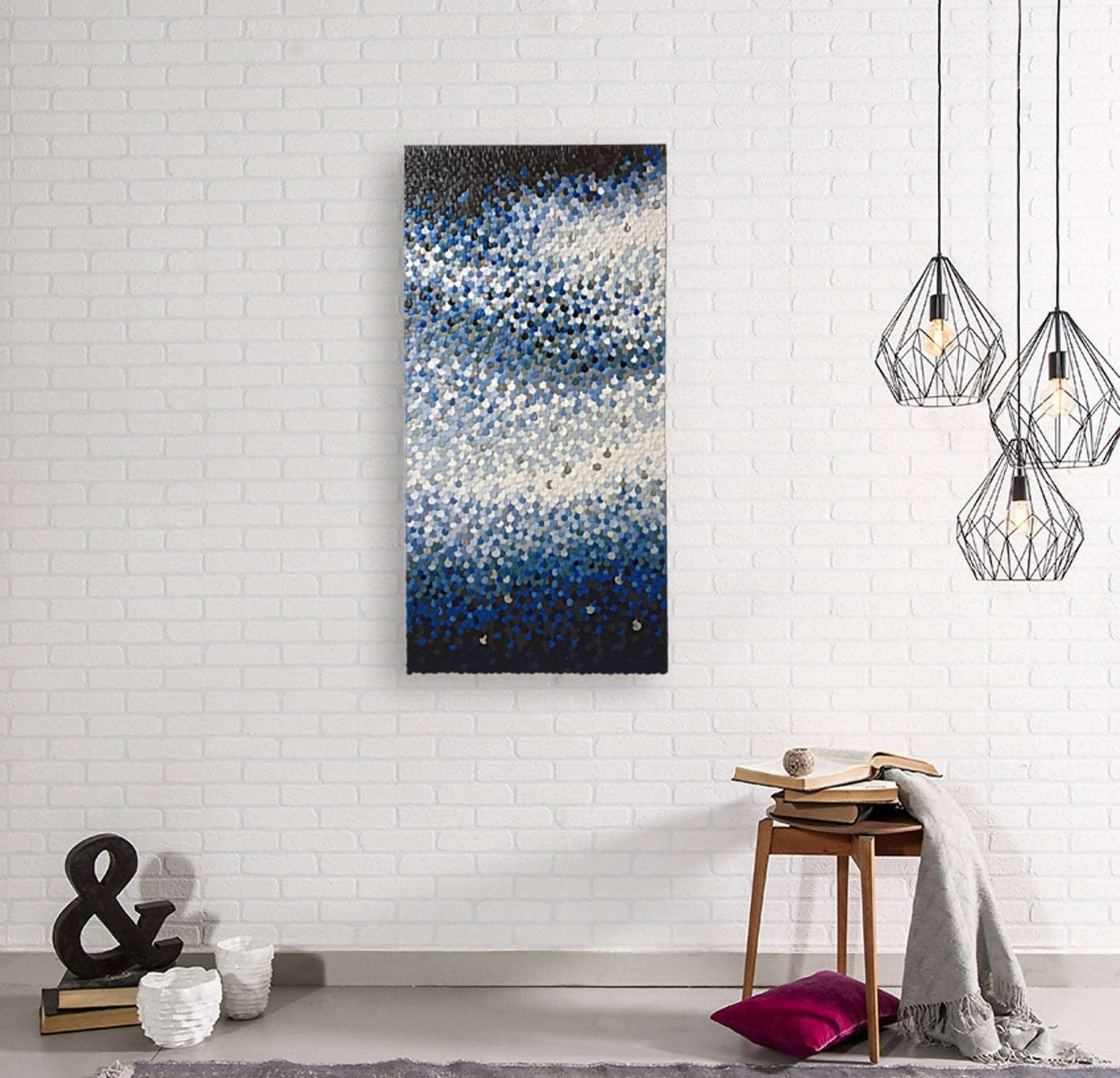 Submerged, Drip Series, Original Hand-Painted Canvas By Julee Latimer