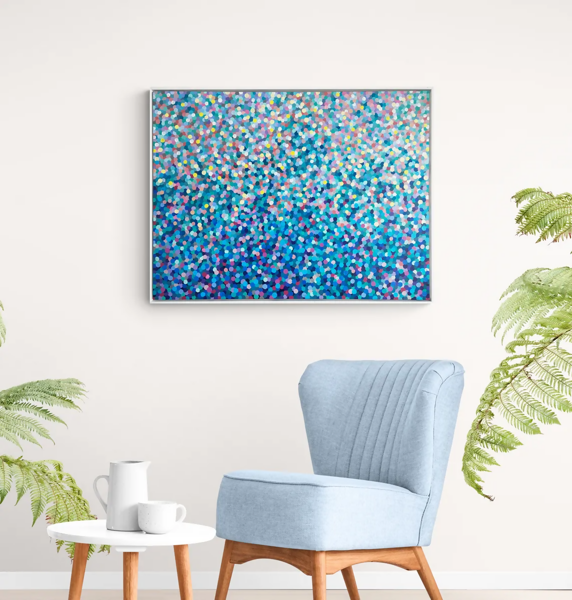 Under the Waterfall, Original Hand-Painted Canvas By Katherine Spiller