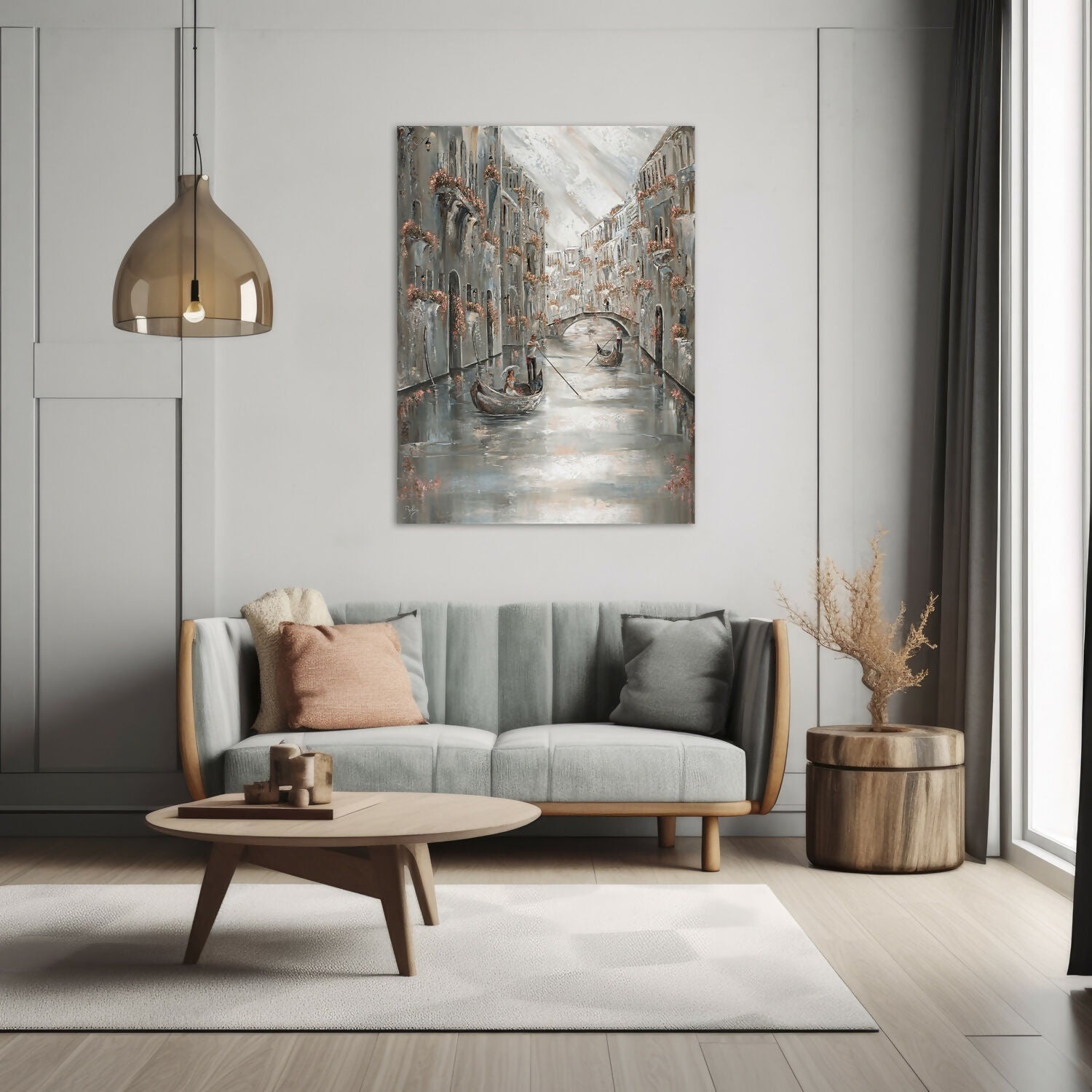 Memory, Venice Charm , Original Hand-Painted Canvas By Isabella Karolewicz