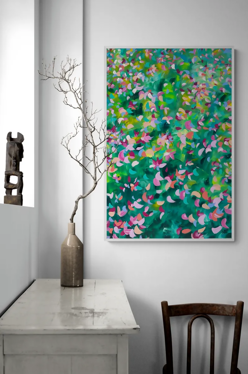 Spring, Original Hand-Painted Canvas By Katherine Spiller