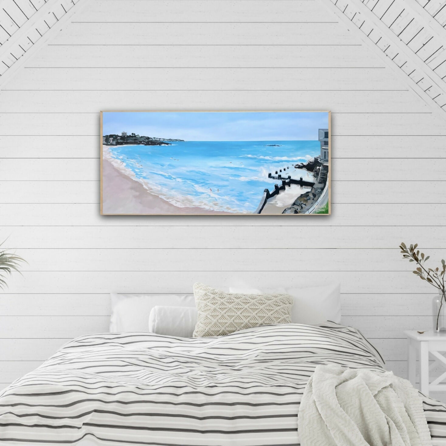 Coogee Beach, Original Hand-Painted Canvas By Meredith Howse